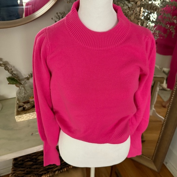 French Connection Vibrant Pink Turtleneck Sweater - Picture 1 of 6